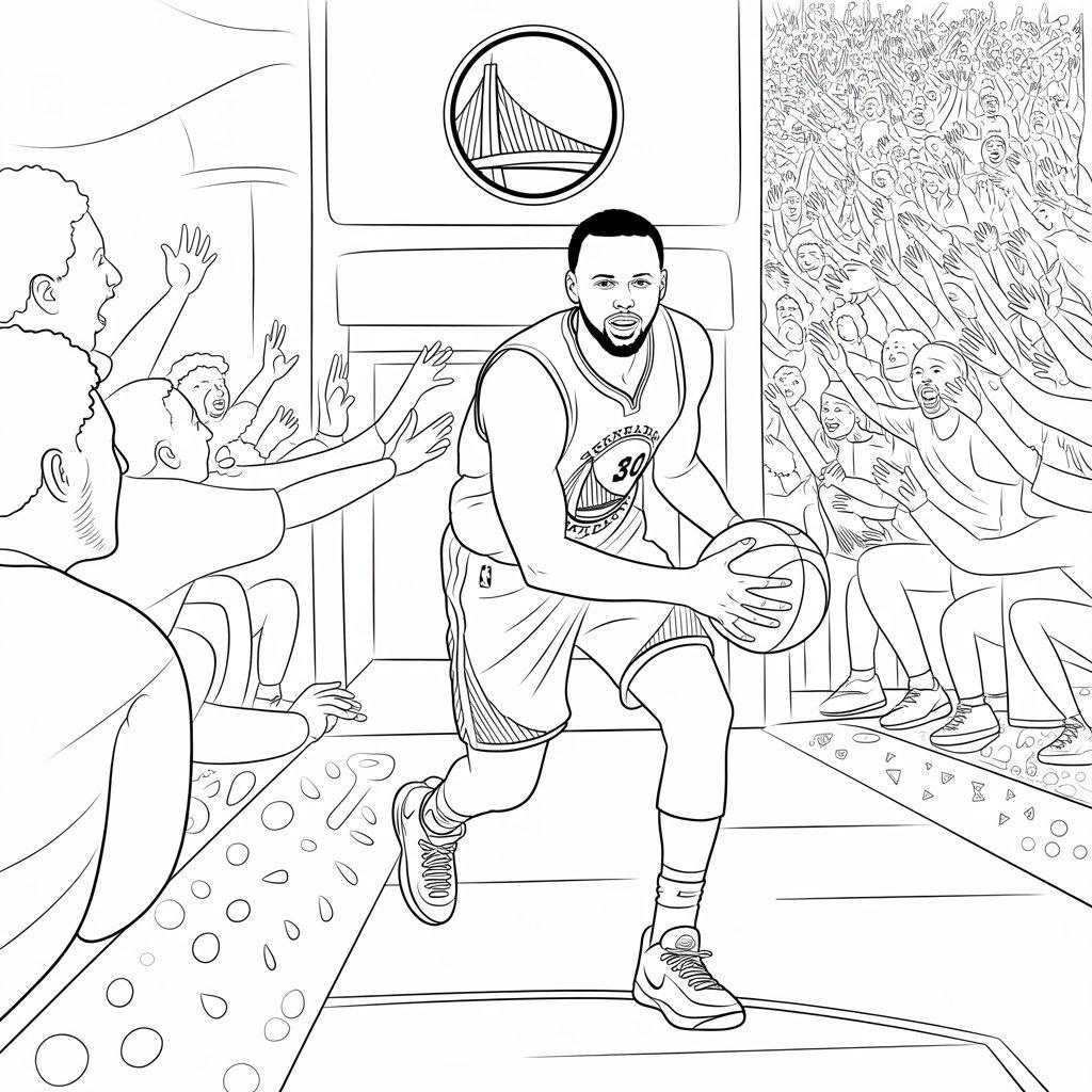 Steph Doing His Signature Pregame Tunnel Sho