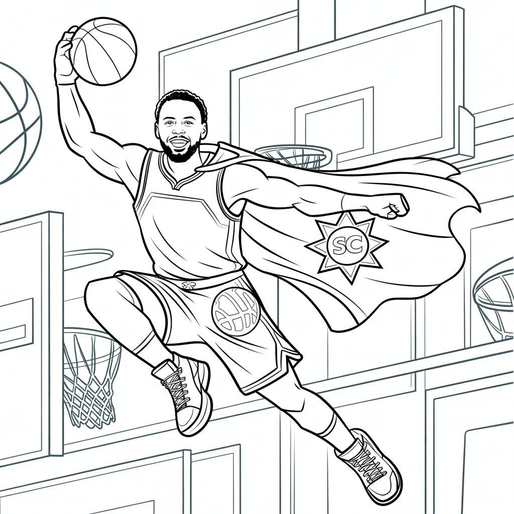 Superhero-Themed Steph Curry