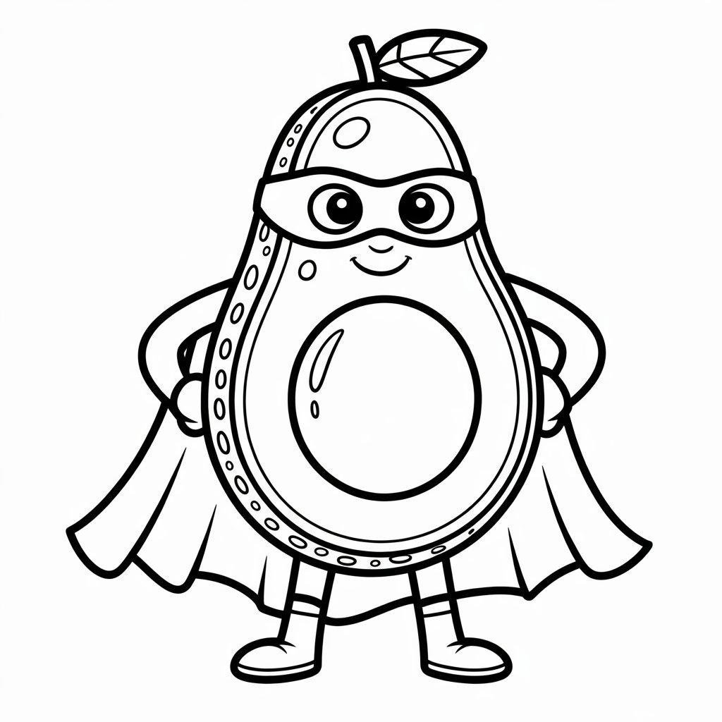 Superhero Avocado