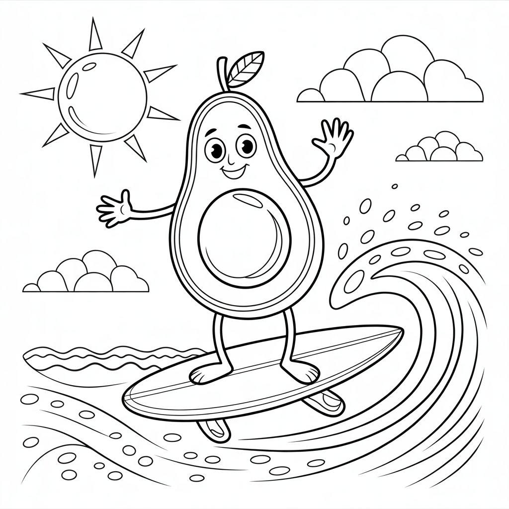 Surfing Avocado