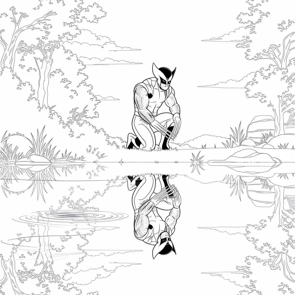 Wolverines_Reflection_in_Water