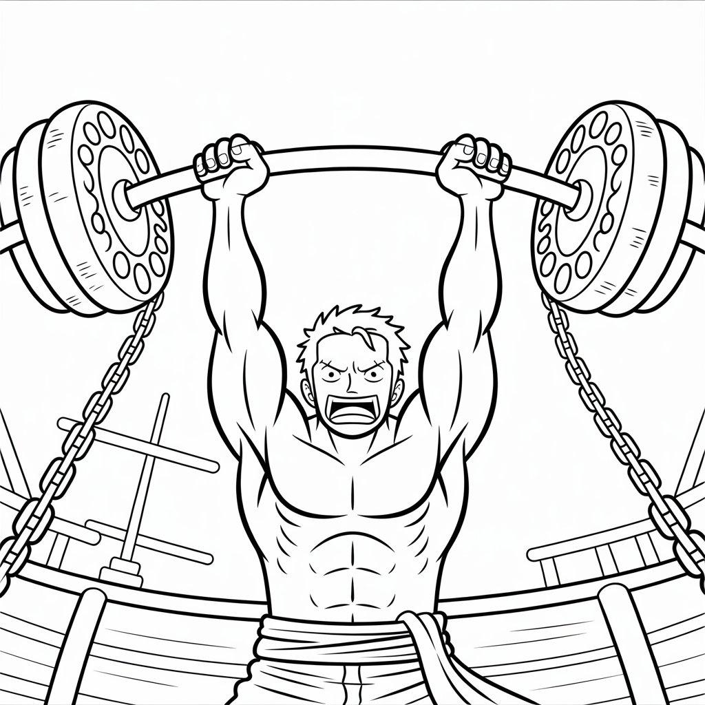 Zoro_Lifting_Weights_for_Strength_Training