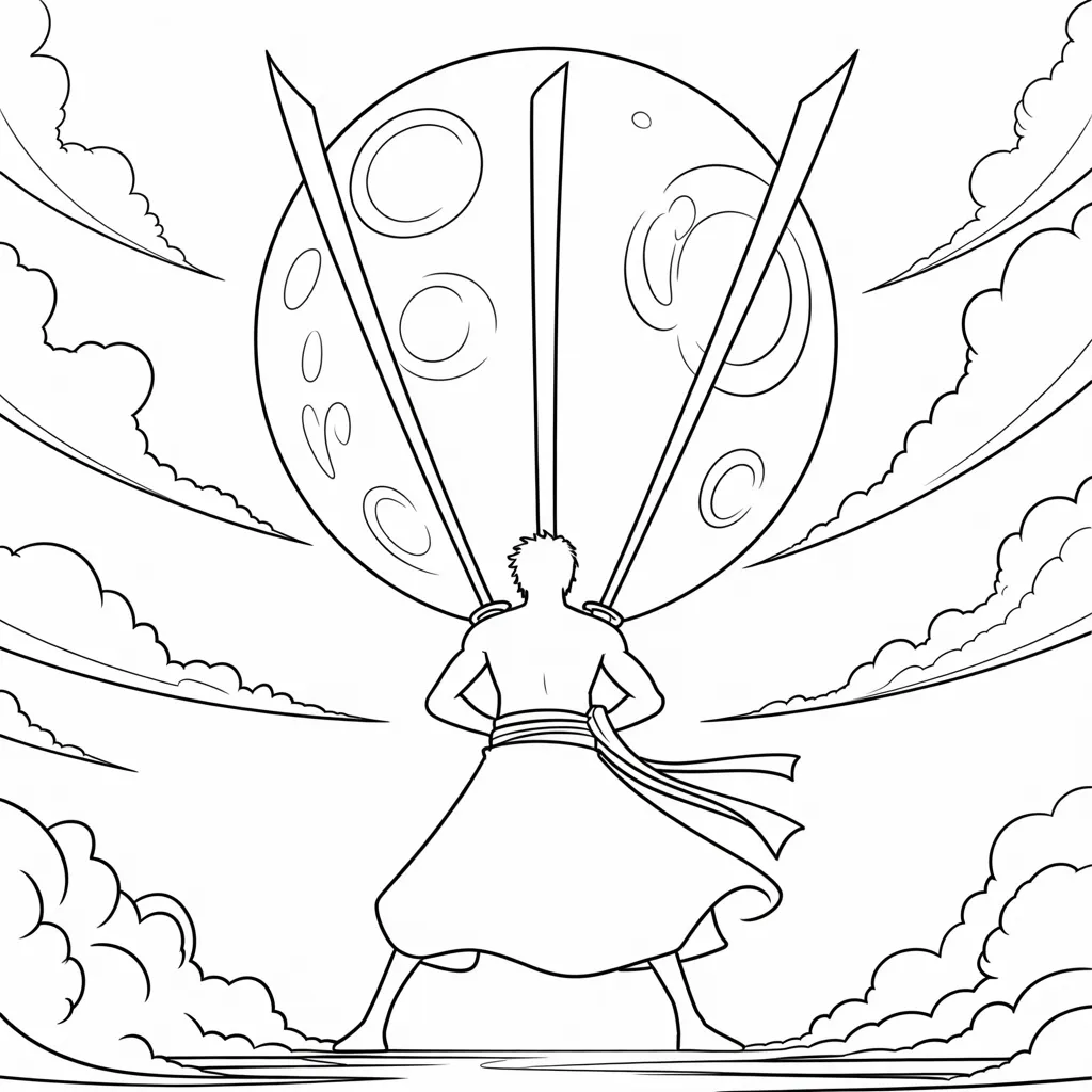 Zoro_Silhouette_with_Moon_and_Swords_Drawn