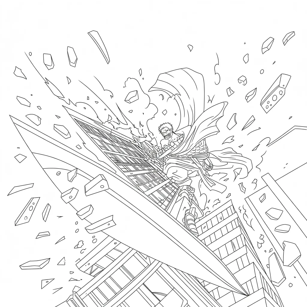 Zoro_Slicing_Through_a_Building_or_Ship